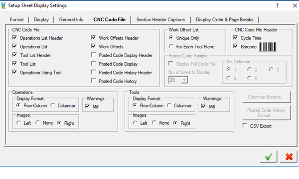varco reports for mastercam mastercam setup sheets